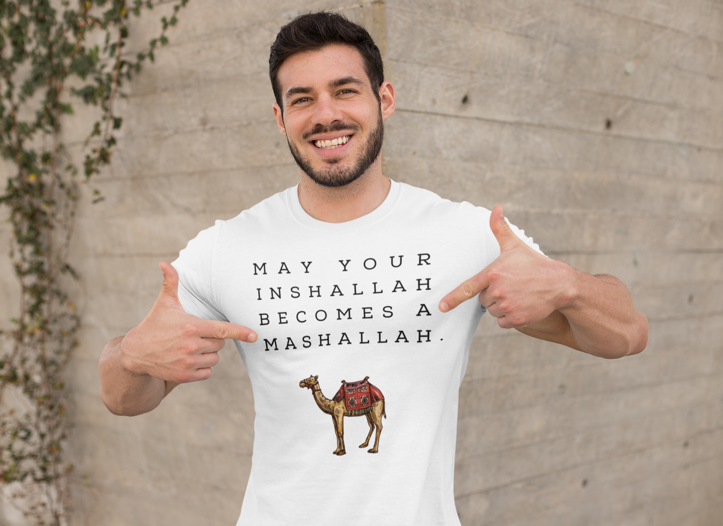 May Your Inshallah Becomes A Mashallah Unisex Arabian t-shirt