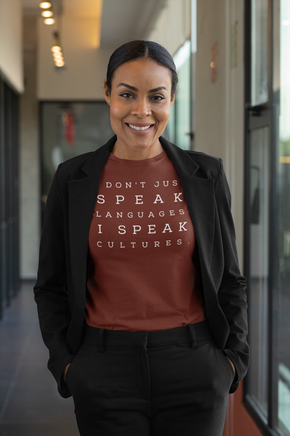 I Speak Cultures Unisex t-shirt