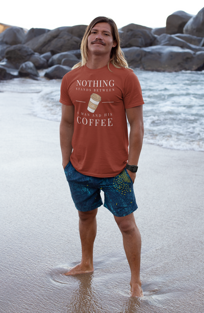 A Man and His Coffee T-shirt