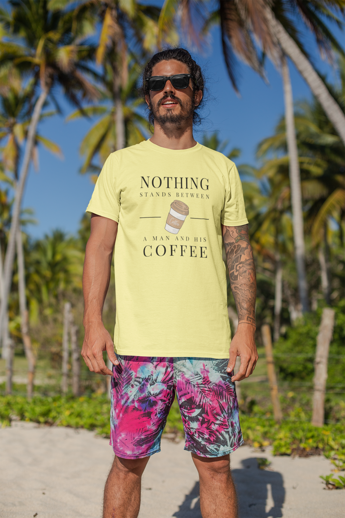 A Man and His Coffee T-shirt