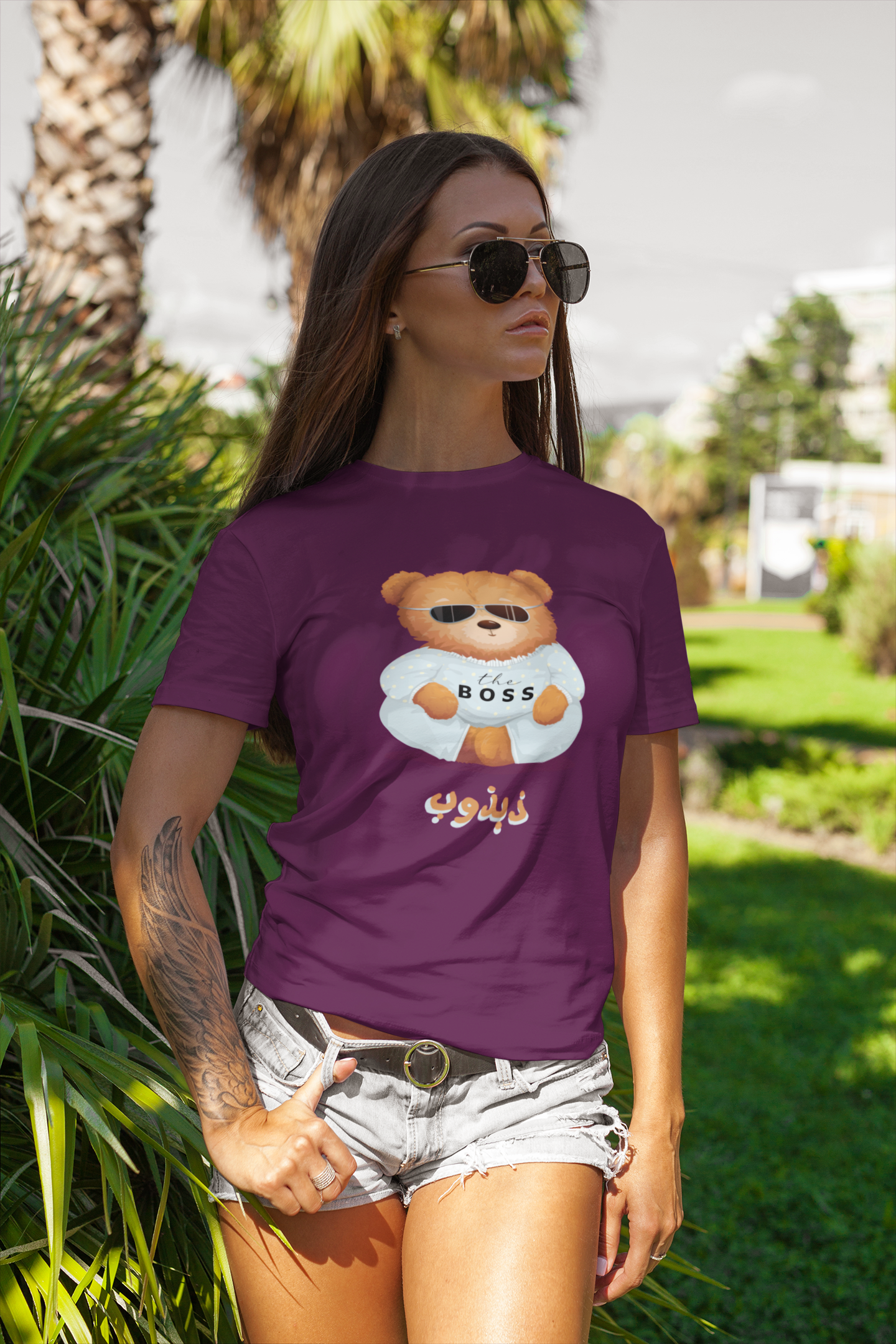 Teddy Bear Funny Arabic Unisex t-shirt