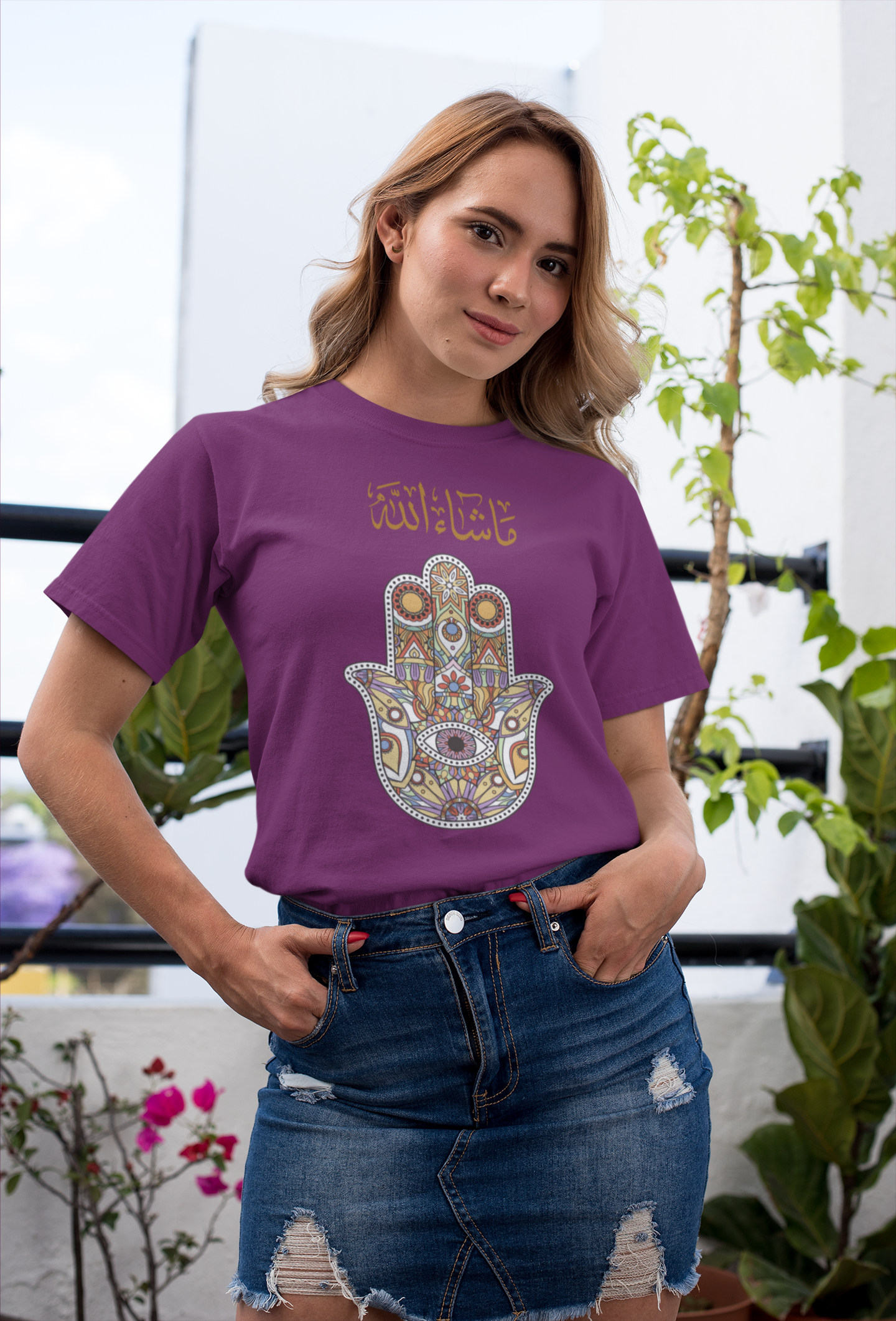 Hamsa Hand Protection Unisex t-shirt